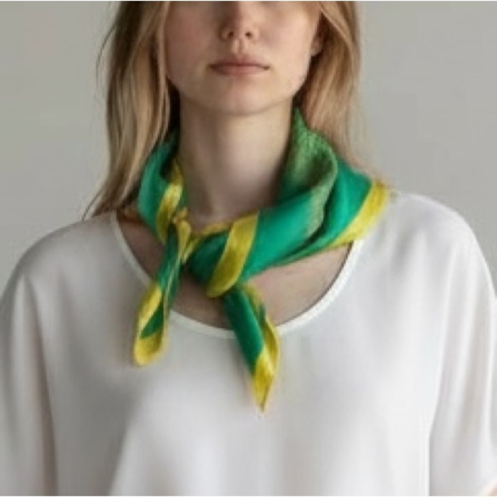 Vintage 70’s Graphic Scarf Made Exclusively for Scarves & Allied Arts